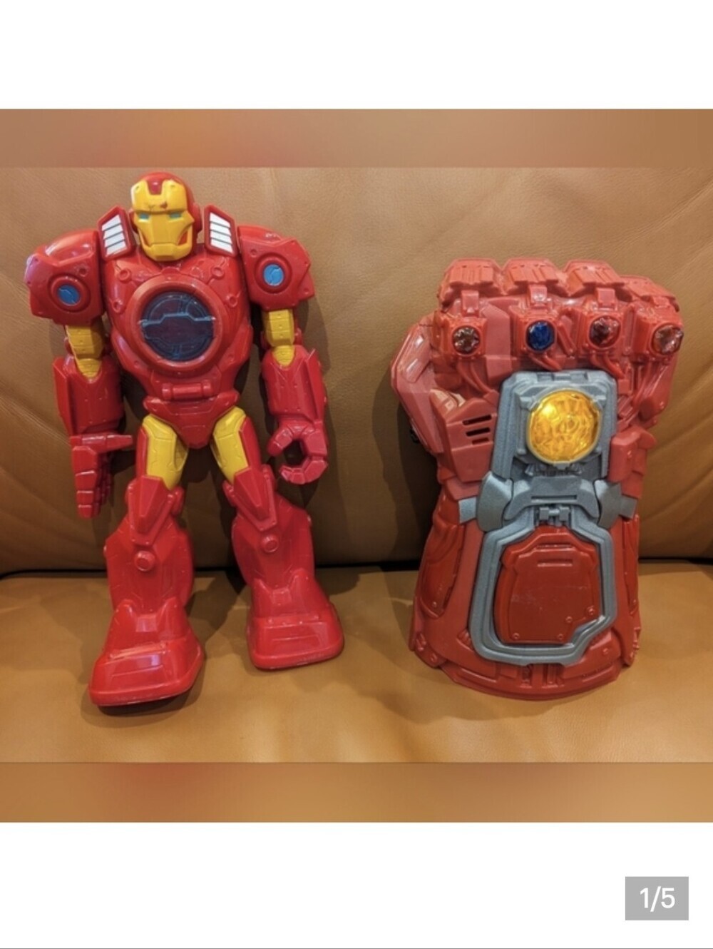 Iron Man bundle Action figure & light up  Electronic glove Marvel Superhero
